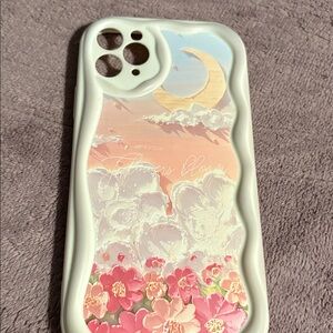 Floral Moon iPhone Case
